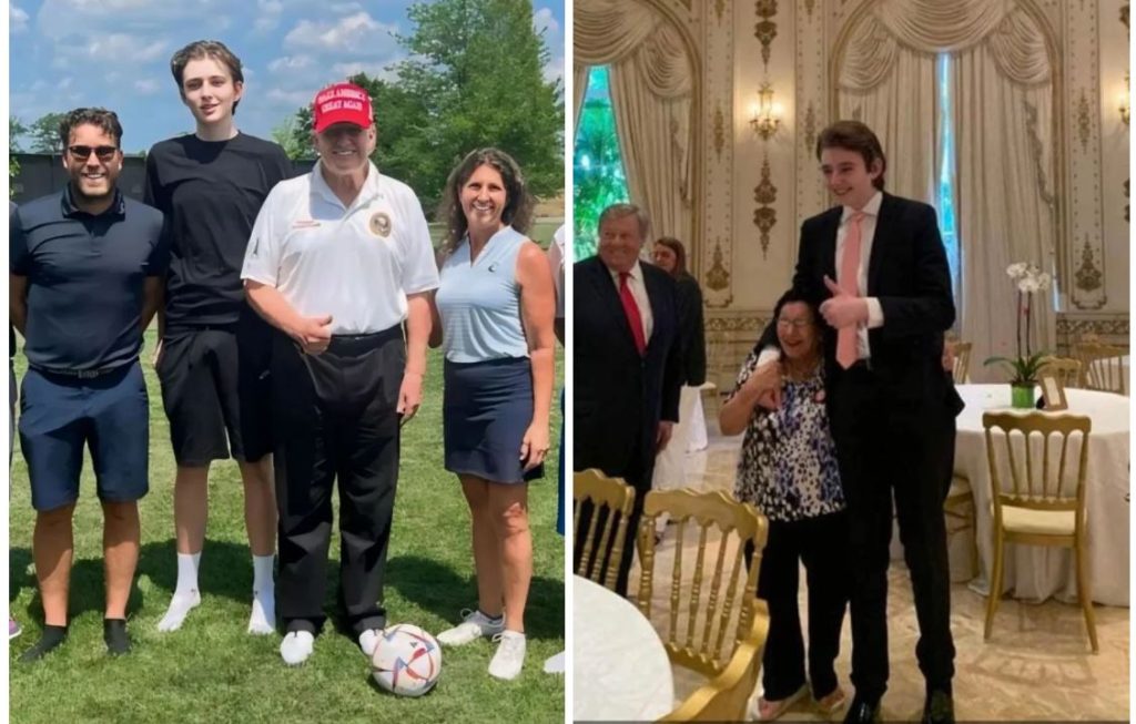 barron trump height